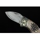 2858 damascus steel pocket knife
