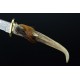 3012 buck horn damascus steel hunting knife