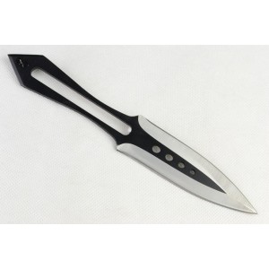 Two-tone Black Finish Stainless Steel Throwing Knife