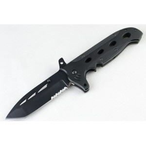 440C Stainless Steel Blade G10 Aluminum Handle Drop Point Pocket knife3058