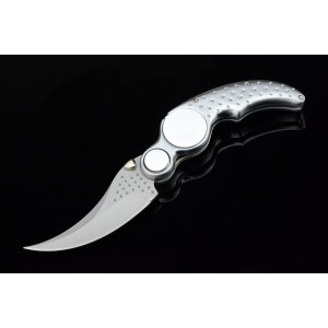 3Cr13 Stainless Steel Aluminum Handle Bead Blast Pocket Knife 3104