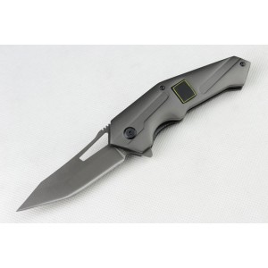 Strider 440 Stainless Steel Blade Metal Handle Titanium Finish Pocke Knife 3148