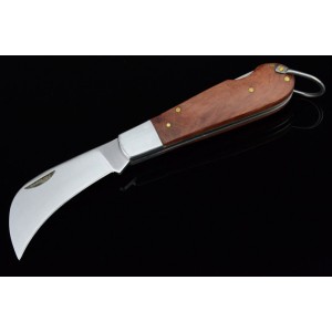 3Cr13 Stainless Steel Blade Hardwood Handle Satin Finish Pocket Knife 3152