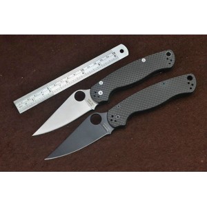 Spider. 440C Stainless Steel G10 Handle Satin/Black Finish Liner Lock Pocket Knife 5173