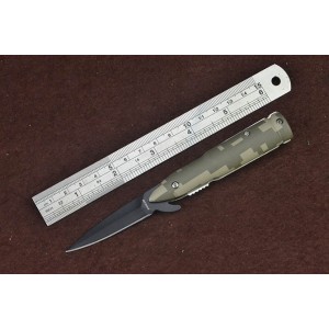 3Cr13Mov Stainless Steel Blade Camo Handle Liner Lock Pocket Knife5172