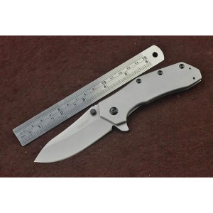 Kershaw 440C Stainless Steel Blade Titanium Handle Titanium Finish Liner Lock Pocket Knife5144