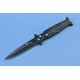 420 Stainless Steel Blade Metal Handle Black Finish Quick-opening Pocket Knife4049