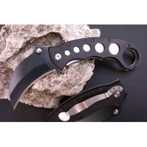 Stainless Steel Blade G10 Handle Karambit Folding Blade Knife