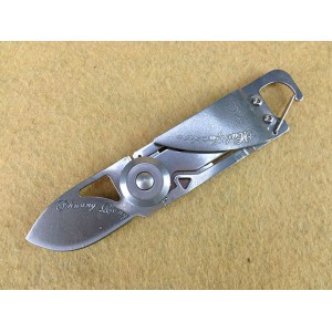 SR.440 Stainless Steel Blade Metal Handle Satin Finish Liner Lock Multi-functional Pocket Knife4507
