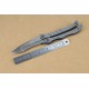 Mtech.440C Stainless Steel Blade Metal Handle Titanium Finish Balisong Knife4361