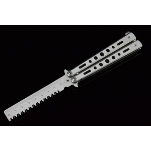 Benchmade.3Cr13MoV Steel Blade Metal Handle Satin Finish Multi-functional Balisong Knife2593