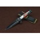 3Cr13MoV Steel Blade Metal Bolster Wood Handle Black Finish Liner Lock Pocket Knife5051