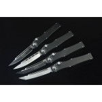 440C Stainless Steel Blade Aluminum Handle Push Botton OTF Automatic Knife with Kydex Sheath5036