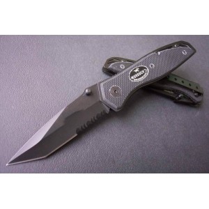 440 Stainless Steel Blade G10 Handle Black Titanium Finish Liner Lock Pocket Knife0788