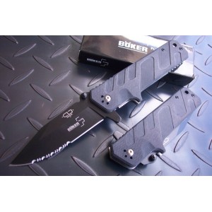 Boker.AUS-8 Steel Blade G10 Handle Titanium Finish Liner Lock Pocket knife0917