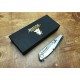 3Cr13MoV Steel Blade Metal Handle Satin Finish Folding Blade Knife Pocket Knife5875
