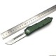 5Cr13MoV Steel Blade CNC Aluminum Handle Automatic Knife Green Handle 