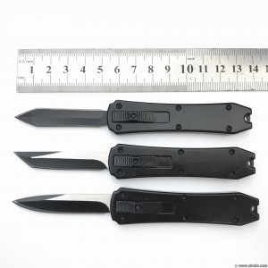 5.5 inch 3Cr13MoV Steel Blade Black Handle Mini Automatic Small OTF Knife 